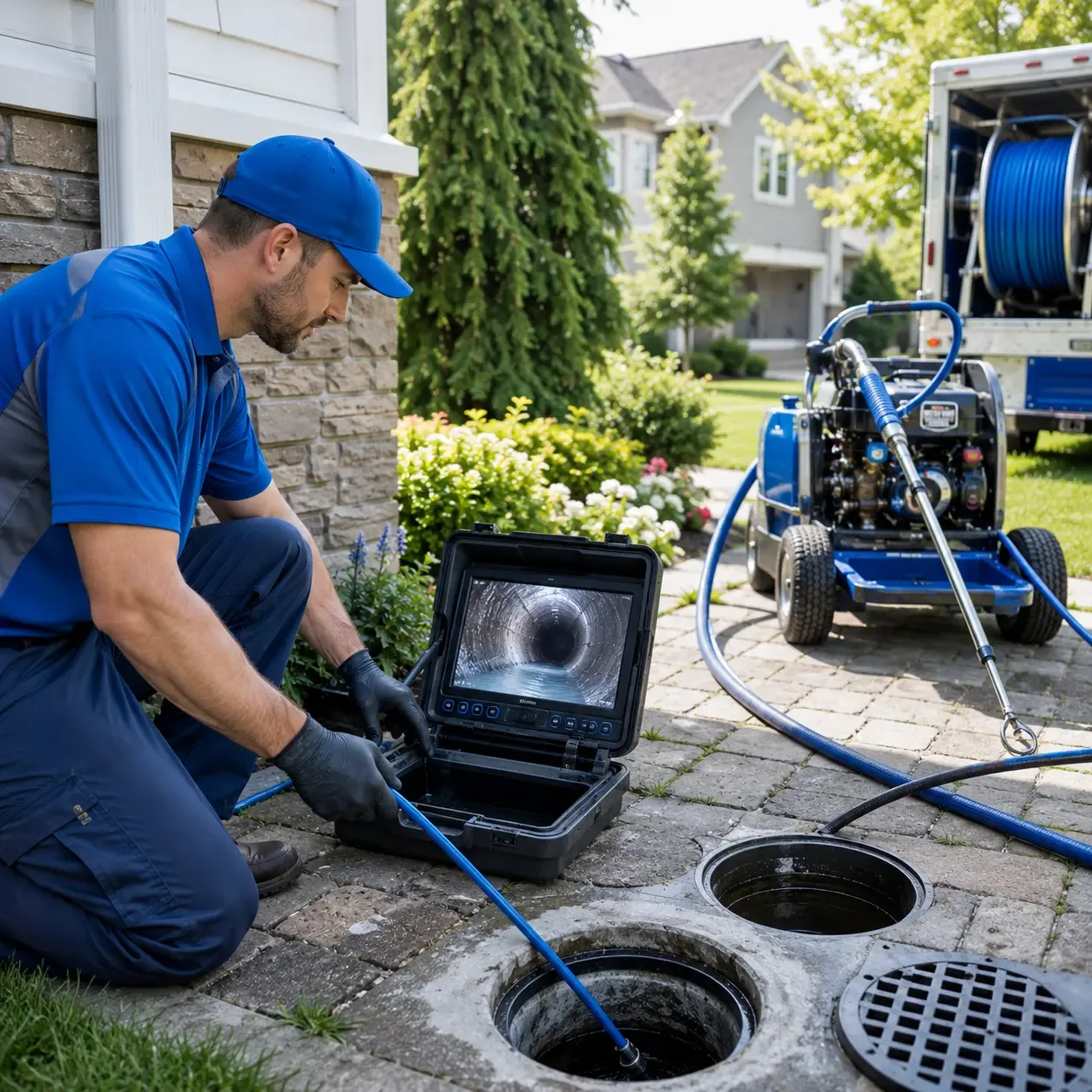 Outdoor drain cleaning professionals serving Napoleon, IN