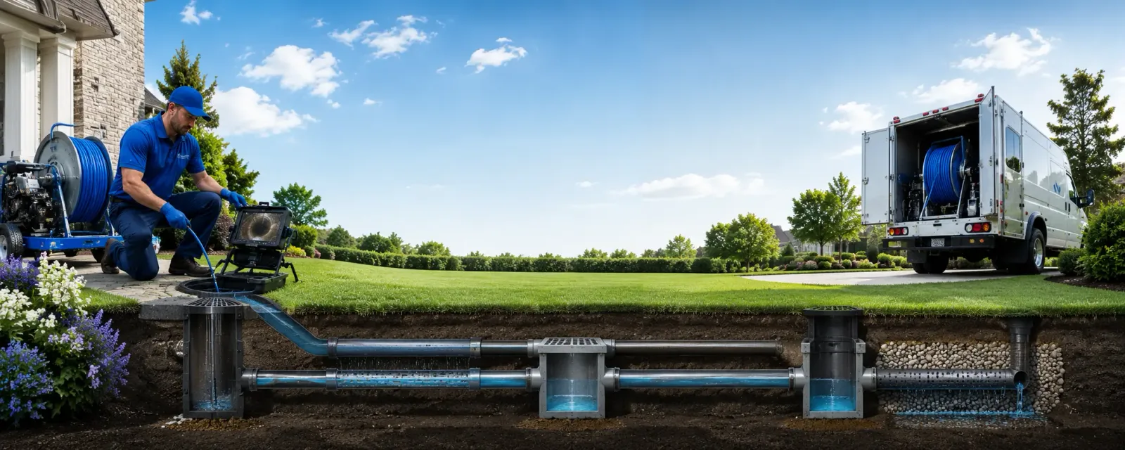 Outdoor drain cleaning information for Napoleon, IN